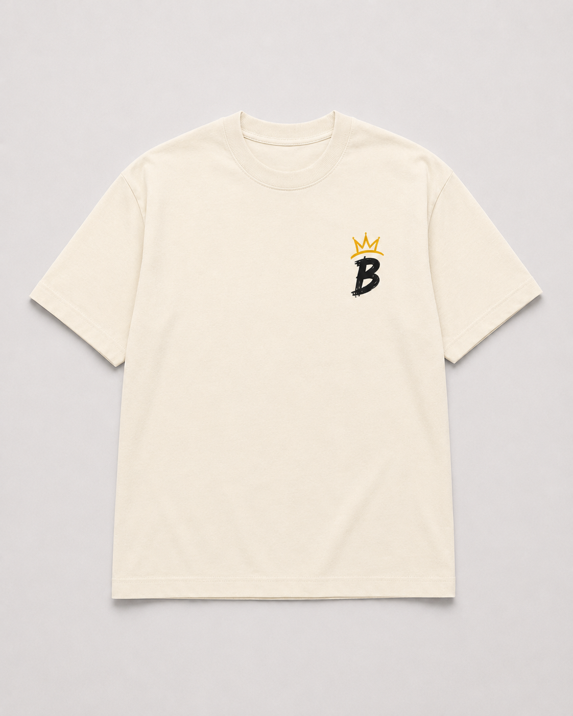 Presence Earned - Bone Structure heavyweight tee, front view