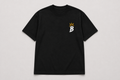 Presence Earned - Foundation Black heavyweight tee, front view