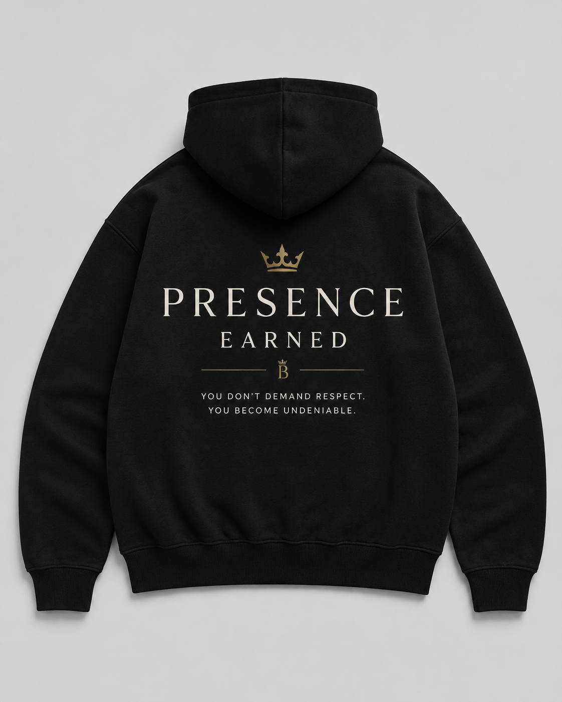 Presence Earned hoodie back